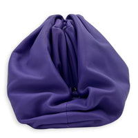 The Pouch Purple Clutch in Calfskin, Silver hardware