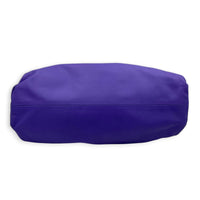 The Pouch Purple Clutch in Calfskin, Silver hardware