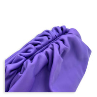 The Pouch Purple Clutch in Calfskin, Silver hardware