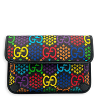 GG Psychedelic Multi-colour Belt Bag in Coated Canvas, Silver hardware