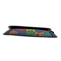 GG Psychedelic Multi-colour Belt Bag in Coated Canvas, Silver hardware