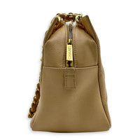 PTT Shoulder Bag Beige in Caviar Leather