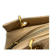 PTT Shoulder Bag Beige in Caviar Leather