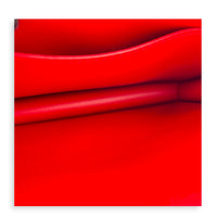 Constance 24 Rouge Pigment Shoulder Bag in Swift/ Toile H Berline, Palladium hardware