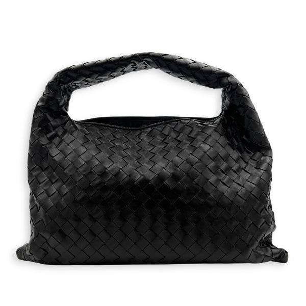 Hop Shoulder Bag Brown in Intrecciato Leather