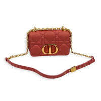 Caro Shoulder Bag Small Pink in Lambskin, Gold hardware