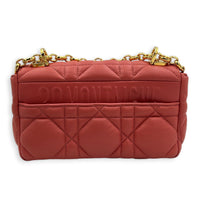 Caro Shoulder Bag Small Pink in Lambskin, Gold hardware