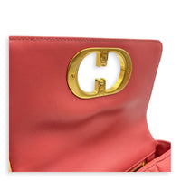 Caro Shoulder Bag Small Pink in Lambskin, Gold hardware