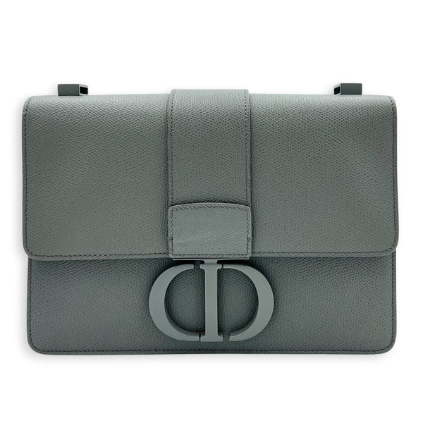 30 Montaigne Shoulder Bag 30 Grey in Calfskin, Monochrome hardware