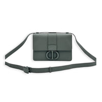 30 Montaigne Shoulder Bag 30 Grey in Calfskin, Monochrome hardware