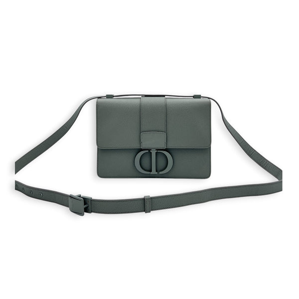 30 Montaigne Shoulder Bag 30 Grey in Calfskin, Monochrome hardware