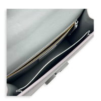 30 Montaigne Shoulder Bag 30 Grey in Calfskin, Monochrome hardware