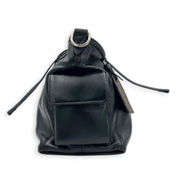 Carryall Shoulder Bag Cargo Vibe Black in Calfskin, Silver hardware