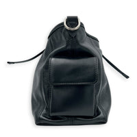Carryall Shoulder Bag Cargo Vibe Black in Calfskin, Silver hardware