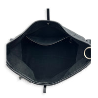 Carryall Shoulder Bag Cargo Vibe Black in Calfskin, Silver hardware
