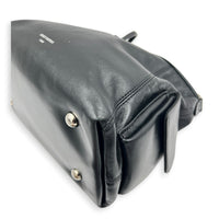 Carryall Shoulder Bag Cargo Vibe Black in Calfskin, Silver hardware