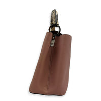 Capucines Top Handle Bag PM Pink in Taurillon Leather, Gold hardware