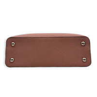 Capucines Top Handle Bag PM Pink in Taurillon Leather, Gold hardware