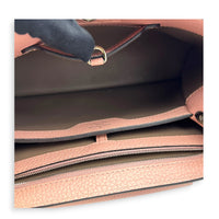 Capucines Top Handle Bag PM Pink in Taurillon Leather, Gold hardware