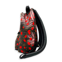 Palm Springs Backpack PM Brown in Monogram Coated Canvas, Gold hardware