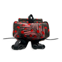 Palm Springs Backpack PM Brown in Monogram Coated Canvas, Gold hardware