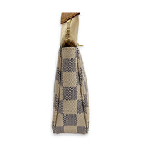 Pochette Accessoires Shoulder Bag Damier Azur in Coated Canvas, Gold hardware