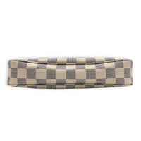 Pochette Accessoires Shoulder Bag Damier Azur in Coated Canvas, Gold hardware