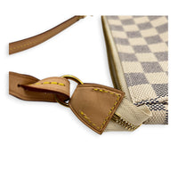 Pochette Accessoires Shoulder Bag Damier Azur in Coated Canvas, Gold hardware