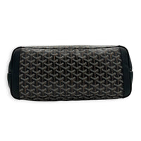 Artois GM Black Tote Bag in Coated Canvas, Silver hardware