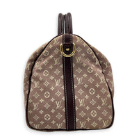 Speedy Bandouliere 30 Mini Lin Idylle Top Handle Bag in Fabric, Gold hardware