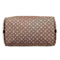 Speedy Bandouliere 30 Mini Lin Idylle Top Handle Bag in Fabric, Gold hardware