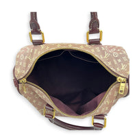 Speedy Bandouliere 30 Mini Lin Idylle Top Handle Bag in Fabric, Gold hardware
