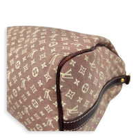 Speedy Bandouliere 30 Mini Lin Idylle Top Handle Bag in Fabric, Gold hardware