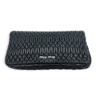 Crystal Shoulder Bag Black in Calfskin, Silver hardware