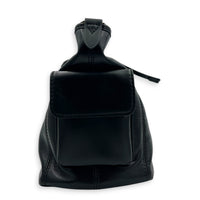 Carryall Vibe Black Shoulder Bag in Calfskin, Silver hardware