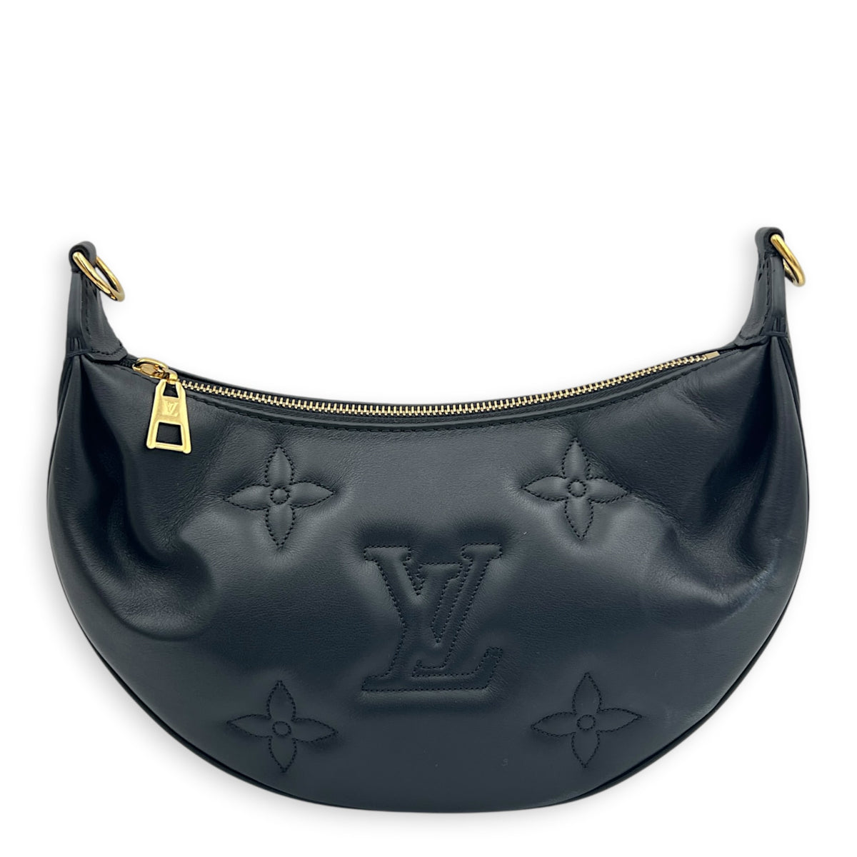 Over The Moon Bubblegram Shoulder Bag in Calfskin, Gold hardware