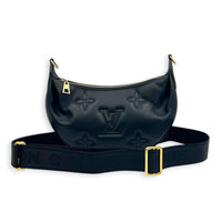 Over The Moon Bubblegram Shoulder Bag in Calfskin, Gold hardware