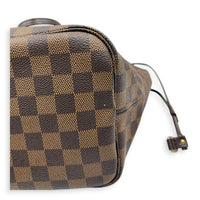 Neverfull Tote Bag MM Brown in Coated Canvas, Gold hardware