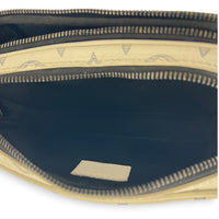 Alpha Wearable Wallet Shoulder Bag White in Monogram Empreinte Leather, Silver hardware