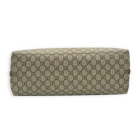 Emblem Tote Bag Beige Ebony in Coated Canvas, Gold hardware