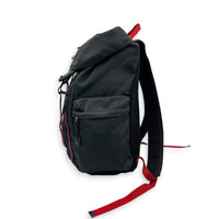 Sherry Backpack Black in Nylon, Gold hardware