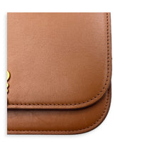 Goya Shoulder Bag Brown in Calfskin, Gold hardware