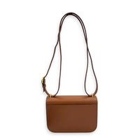 Goya Shoulder Bag Brown in Calfskin, Gold hardware