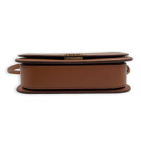 Goya Shoulder Bag Brown in Calfskin, Gold hardware