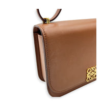 Goya Shoulder Bag Brown in Calfskin, Gold hardware
