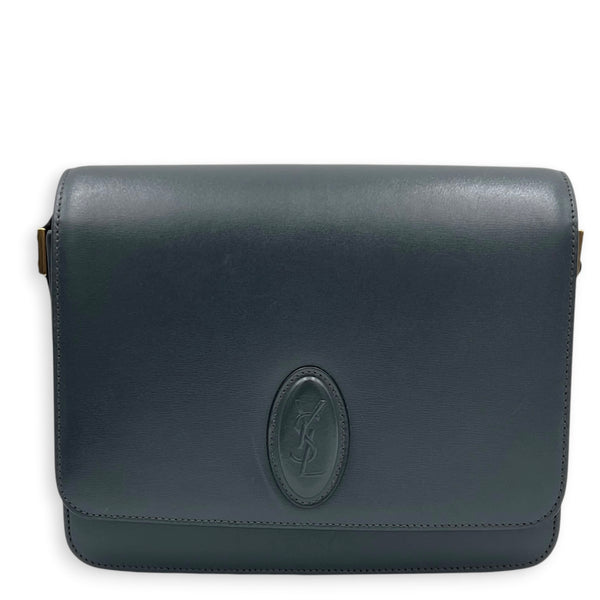 Le 61 Crossbody Bag Small Black in Calfskin, Gold hardware