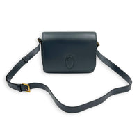 Le 61 Crossbody Bag Small Black in Calfskin, Gold hardware