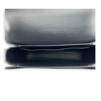 Le 61 Crossbody Bag Small Black in Calfskin, Gold hardware