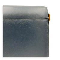 Le 61 Crossbody Bag Small Black in Calfskin, Gold hardware