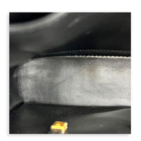 Caro Shoulder Bag Large Black in Calfskin, Gold hardware